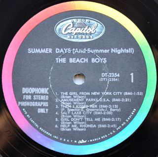 The Beach Boys : Summer Days (And Summer Nights!!) (LP, Album, Duo)