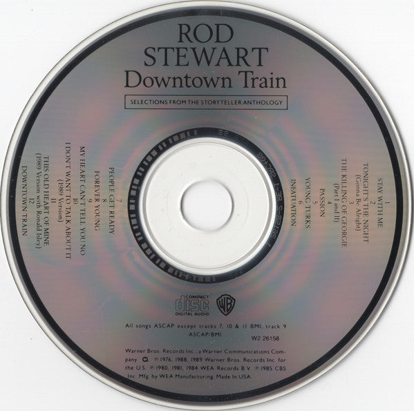 Rod Stewart : Downtown Train (Selections From The Storyteller Anthology) (CD, Comp, Club)
