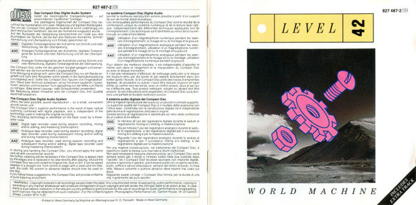 Level 42 : World Machine (CD, Album)