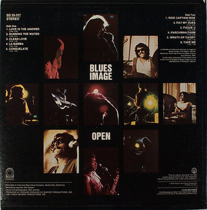 Blues Image : Open (LP, Album, Promo, Whi)
