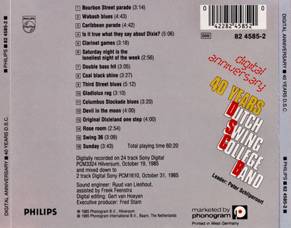 The Dutch Swing College Band : Digital Anniversary - 40 Years D.S.C. (CD, Album)