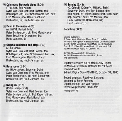 The Dutch Swing College Band : Digital Anniversary - 40 Years D.S.C. (CD, Album)