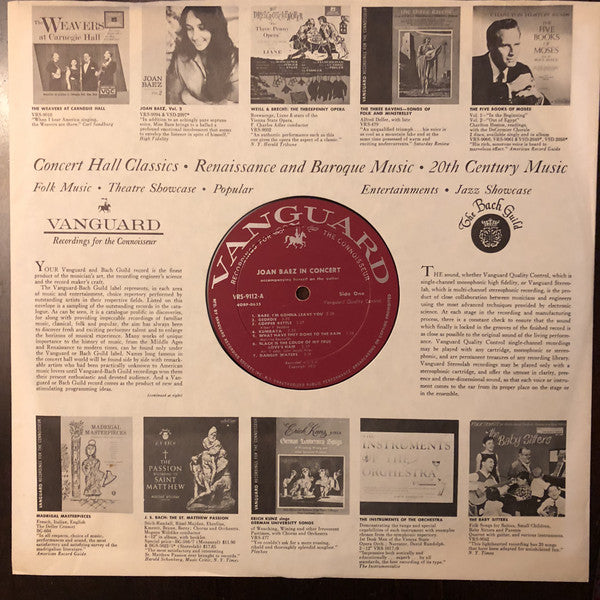 Joan Baez : In Concert (LP, Album, Mono, Roc)