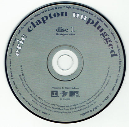 Eric Clapton : Unplugged (CD, Album, RE, RM + CD + DVD-V + Dlx, Dig)