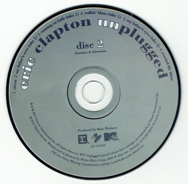 Eric Clapton : Unplugged (CD, Album, RE, RM + CD + DVD-V + Dlx, Dig)