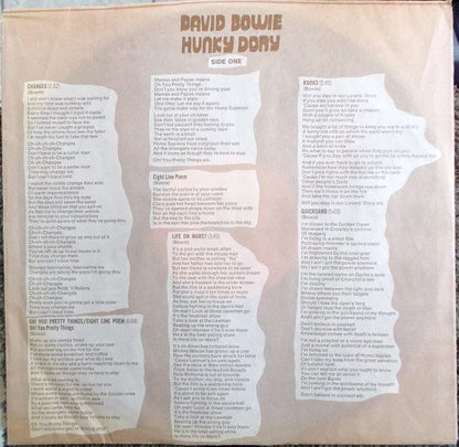 David Bowie : Hunky Dory (LP, Album, Ind)