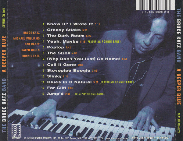 Bruce Katz Band : A Deeper Blue (CD, Album)