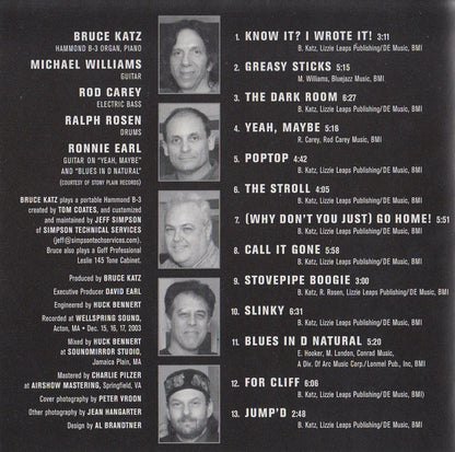 Bruce Katz Band : A Deeper Blue (CD, Album)