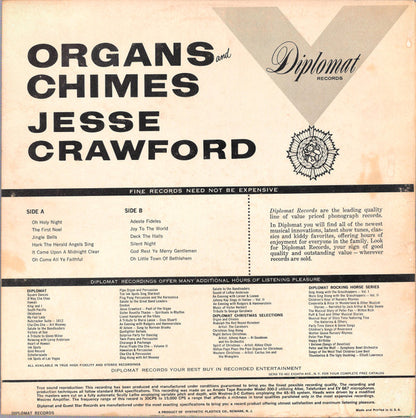 Jesse Crawford : The Organ & Chimes Of Christmas (LP, Album, Mono)