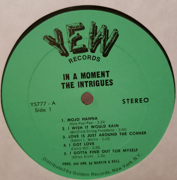 The Intrigues : In A Moment (LP, Album)