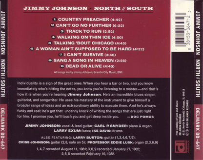 Jimmy Johnson (8) : North // South (CD, Album, RE)