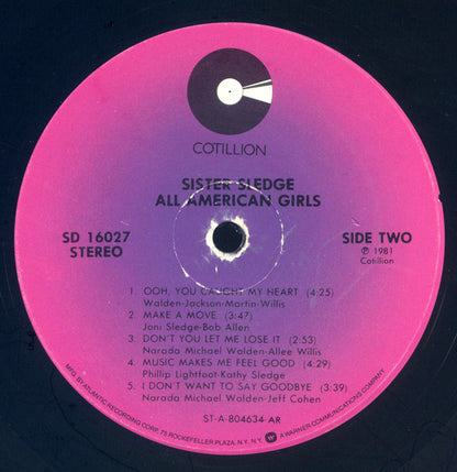 Sister Sledge : All American Girls (LP, Album, AR)