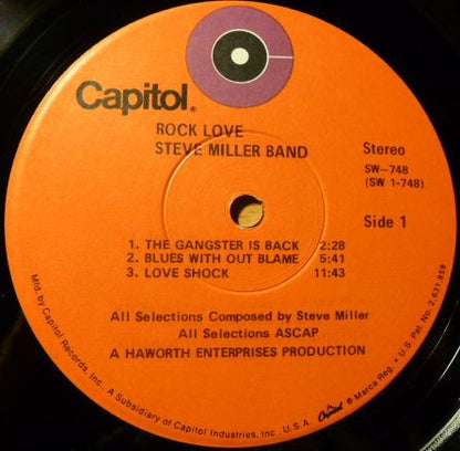 Steve Miller Band : Rock Love (LP, Album, RE)