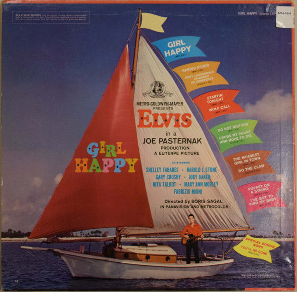 Elvis Presley : Girl Happy (LP, Album, RE)