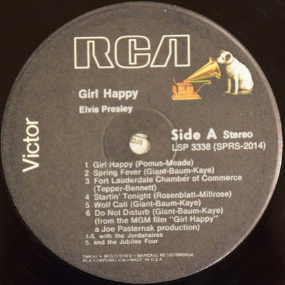 Elvis Presley : Girl Happy (LP, Album, RE)