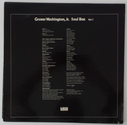 Grover Washington, Jr. : Soul Box Vol. 1 (LP, Album, All)