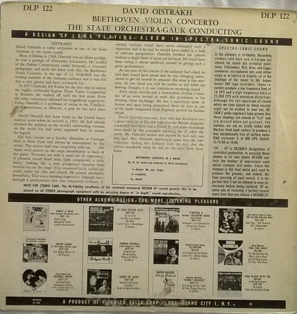 Ludwig van Beethoven, David Oistrach, Russian State Symphony Orchestra, Alexander Gauk : Violin Concerto (LP, Mono)