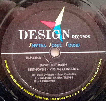 Ludwig van Beethoven, David Oistrach, Russian State Symphony Orchestra, Alexander Gauk : Violin Concerto (LP, Mono)