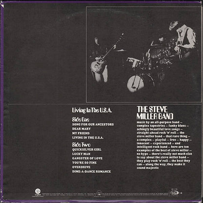 Steve Miller Band : Living In The U.S.A. (LP, Album, RE, Los)