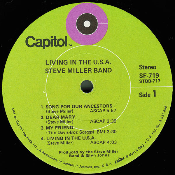 Steve Miller Band : Living In The U.S.A. (LP, Album, RE, Los)