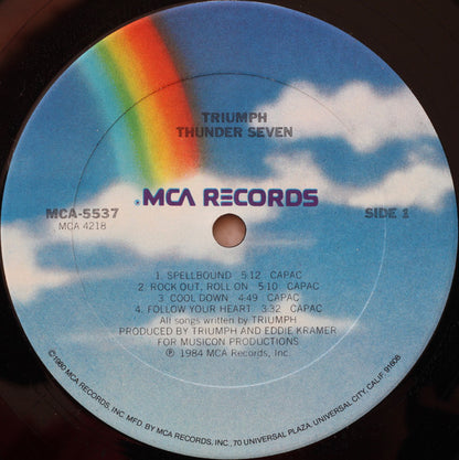 Triumph (2) : Thunder Seven (LP, Album, Club)