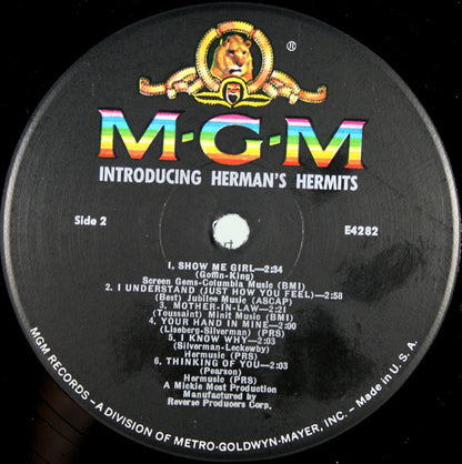 Herman's Hermits : Introducing Herman's Hermits (LP, Mono, 1st)