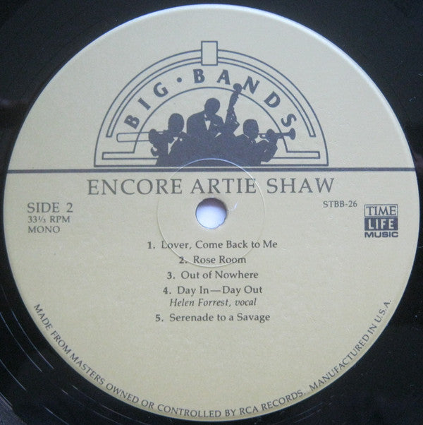 Artie Shaw : Big Bands: Encore Artie Shaw (2xLP, Comp, Mono, Hal + Box)