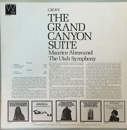 Maurice de Abravanel, Utah Symphony Orchestra / Ferde Grofé : The Grand Canyon Suite (LP, RE)