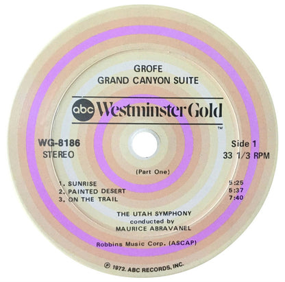 Maurice de Abravanel, Utah Symphony Orchestra / Ferde Grofé : The Grand Canyon Suite (LP, RE)