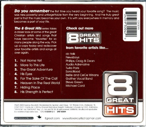 Steven Curtis Chapman : 8 Great Hits (CD, Album, Comp)