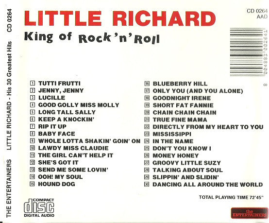 Little Richard : King Of Rock 'N' Roll - His 30 Greatest Hits  (CD, Comp)