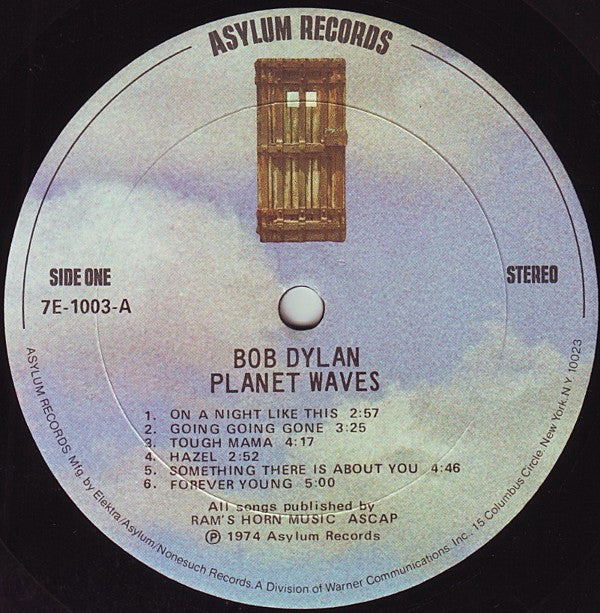 Bob Dylan : Planet Waves (LP, Album, CP )