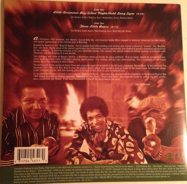 Jimi Hendrix : Merry Christmas And Happy New Year (7", Ltd, Gre)