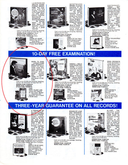 Johnny Cash Featuring Jeannie C. Riley : Born To Sing (5xLP, Comp + Box)