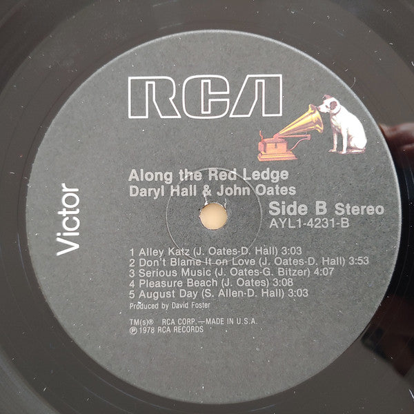 Daryl Hall & John Oates : Along The Red Ledge (LP, Album, RE)