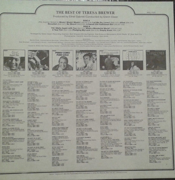 Teresa Brewer : The Best Of Teresa Brewer (LP, Comp)