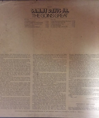 Sammy Davis Jr. : The Goin's Great (LP, Album)