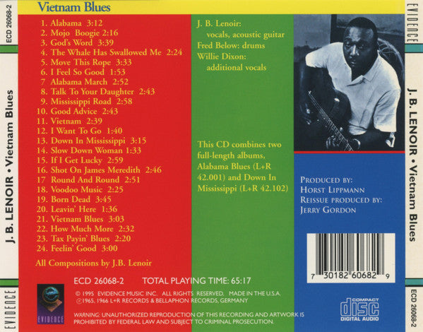 J.B. Lenoir : Vietnam Blues (The Complete L + R Recordings) (CD, Comp)