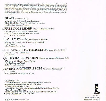 Traffic : John Barleycorn Must Die (CD, Album, Club, RE)