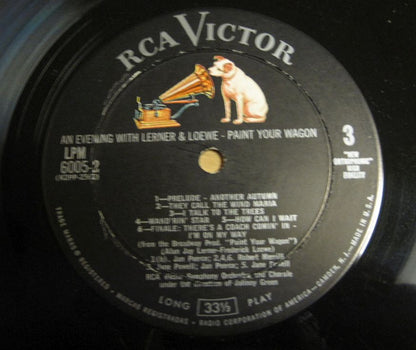 RCA Victor Symphony Orchestra And RCA Victor Chorus : An Evening with Lerner & Loewe: Brigadoon / Paint Your Wagon / Gigi / My Fair Lady (2xLP, Album, Mono, Gat)