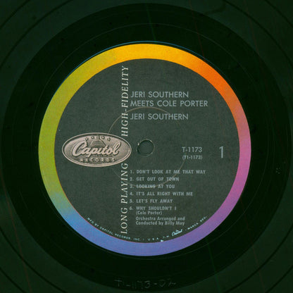 Jeri Southern : Jeri Southern Meets Cole Porter (LP, Album, Mono)