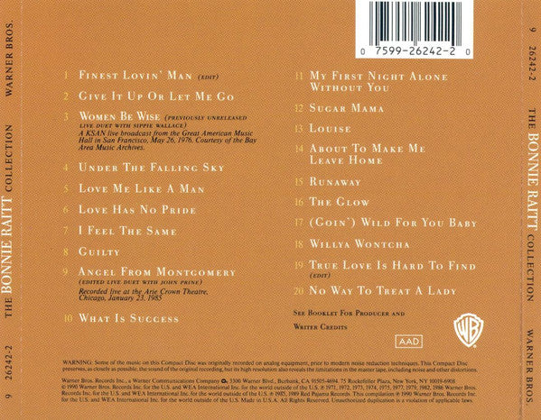 Bonnie Raitt : The Bonnie Raitt Collection (CD, Comp)