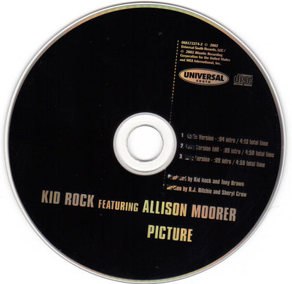 Kid Rock Featuring  Allison Moorer : Picture (CD, Single, UML)