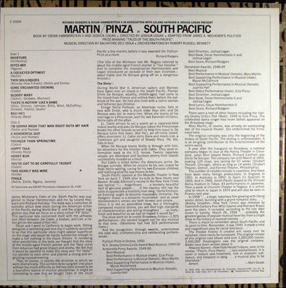 Rodgers & Hammerstein / Featuring Mary Martin, Ezio Pinza With "South Pacific" Original Broadway Cast : South Pacific (LP, Album, Mono, RE)