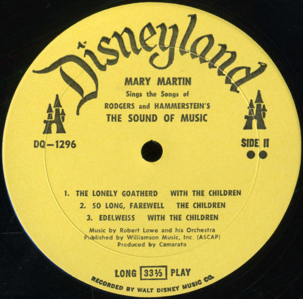 Mary Martin : Songs From The Sound Of Music (LP, Mono, RP)