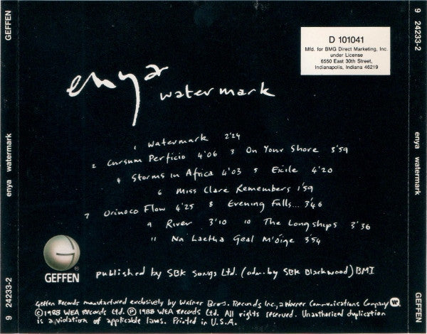 Enya : Watermark (CD, Album, Club)