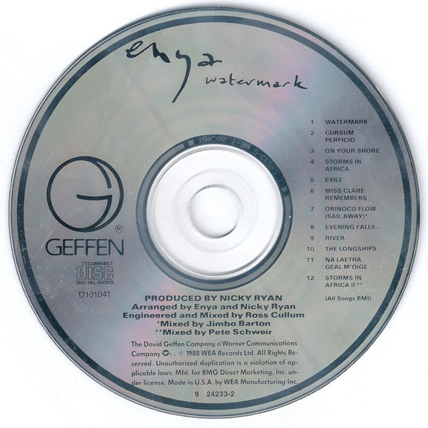 Enya : Watermark (CD, Album, Club)
