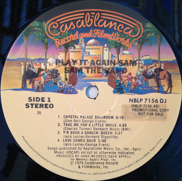 Sam The Band : Play It Again Sam (LP, Album, Promo)