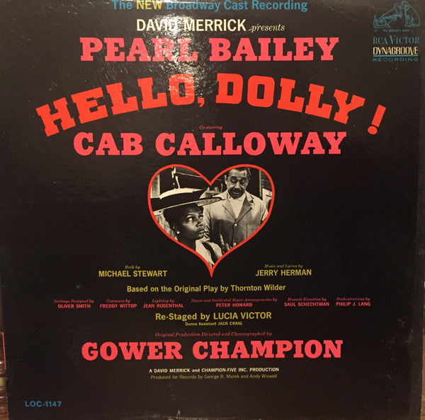 David Merrick (2) Presents Pearl Bailey : Hello, Dolly! - The New Broadway Cast Recording (LP, Mono)