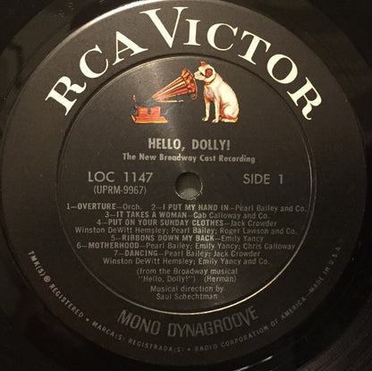 David Merrick (2) Presents Pearl Bailey : Hello, Dolly! - The New Broadway Cast Recording (LP, Mono)